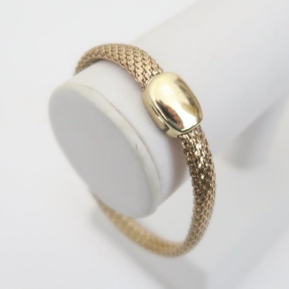 vtg MONET woven chain bracelet